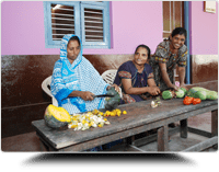 Assisting in Kitchen