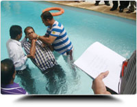 Name of the Father, Son & holyspirit who believed giving water baptism by Pastor Sunil D'souza in Saudi