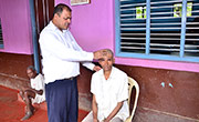 Pastor Sunil John D'souza Praying for the new inmate