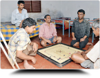 Playing Carrom
