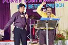 Pr. Jayasheelan, Chennai(Guiness Recorder) ministrieng in 6 day Power Conference in Bethel Church, Shankarapura